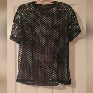 Netted black shirt